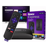 Conversor Smart Tv Roku Express Full Hd Com Controle