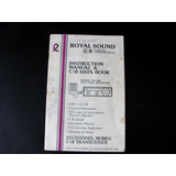 Manual Original Radio Px Py Royal Sound M336 Transceiver