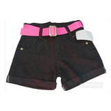 Short Jeans Com Lycra Menina Infantil Juvenil 2 A 16