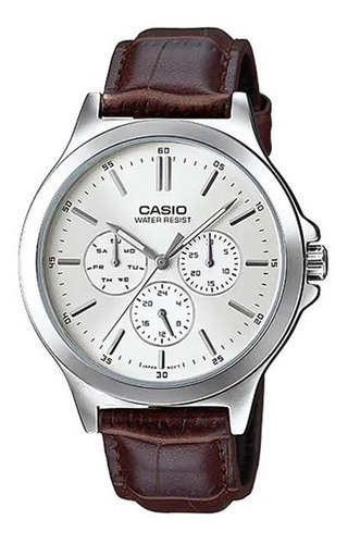 Reloj Casio Hombre Mtp-v300l-7a Cuero Original