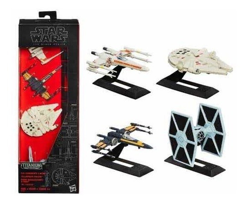 Star Wars Set De 4 Naves Titanium