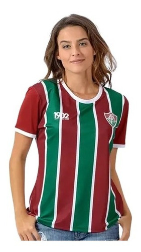 Blusa Feminina Fluminense Attract Baby Look Licenciada