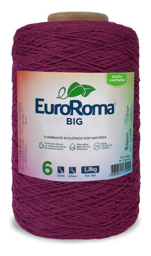 Barbante Euroroma 1.8kg 1871m Fio 6 - Escolha A Cor