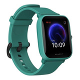 Smartwatch Amazfit Basic Bip U Sport 1.43  Caja 143mm De  Policarbonato  Green, Malla  Green De  Goma De Silicona Y Bisel De  Plástico A2017