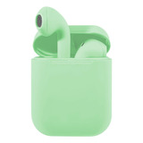 Audífonos Inalámbricos Bluetooth Táctil I12 Tws Verde