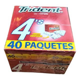 Chicle Trident Sabor Canela 40 Pz