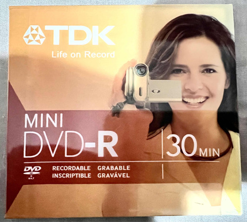 Mini Dvd Tdk Grabable. 20 A 60 Minutos De Grabación.no Envío
