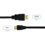 Cabo Hdmi X Mini-hdmi 2.0 4k 2160p Hdr Alta Velocidade 50cm