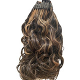 Cabelo Humano Morena Iluminada P/mega-hair 65cm/200 Gramas.