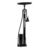 Inflador Bicicleta De Pie Manometro Valvula Universal 160psi Color Negro