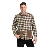 Camisa Saco Leñadora Viyela Cuadros Hombre Mistral 35060-3