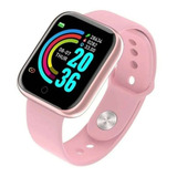 Relógio Inteligent Smartwatch D20 Rosa P iPhone 11 Pro / Max