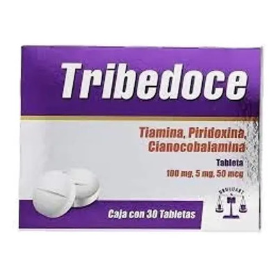 Tribedoce Tabletas 100 Mg\u002F5 Mg\u002F50 Mcg, 30 Tabletas | MercadoLibre