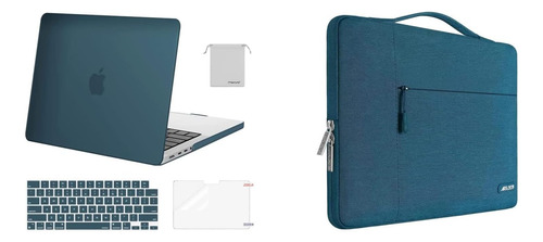 Funda Compatible Con Macbook Pro 14 Pulgadas - Verde Azul...