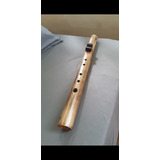 Flauta Nativa Americana Hecha Con Bambu Y Madera