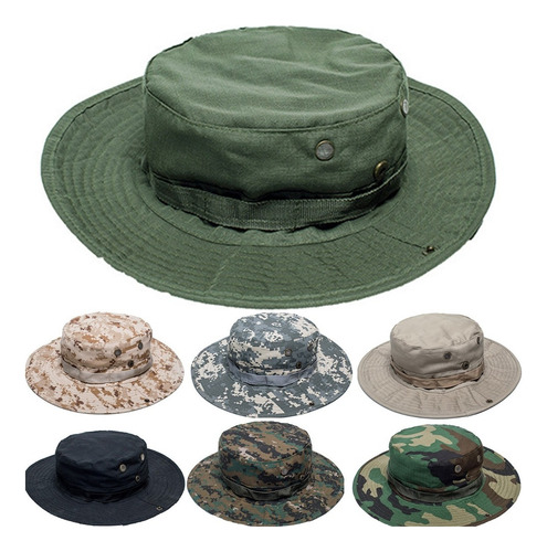 Chapéu Tático Militar Airsoft Camping Boonie Hat