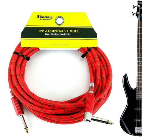 Cable Para Guitarra Instrumentos Plug A Plug Soundking 6m Mc