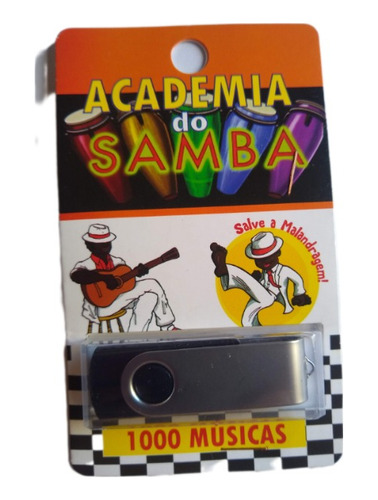 Pen Drive 8gb Multilaser Preto E Prateado Samba/pagode 2.0