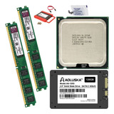Kit Memória Ddr2 4gb (2x 2gb)+ Cpu Core 2 Quad Q9500 2,83ghz