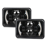 2 Faros Delanteros Led De 4 X 6 Pulgadas Hi/lo De Haz Sellad