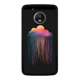 Funda Protector Para Motorola Moto Nube Pintura Colores