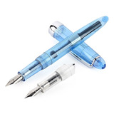 Pluma Fuente Jinhao Tipo Sailor Clear + Conver + 2 Cartuchos