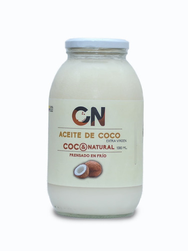 Aceite De Coco Extravirgen 1lt Organico - Kg a $52