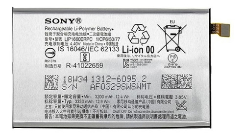 Bateria Sony Xperia Xz3 X-z3 H9493 Lip1660erpc H8416 H9436