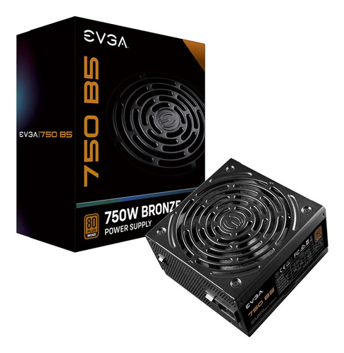 Evga 750 B5, 80 Plus Bronze 750 W, Totalmente Modular, Evga