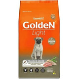 Ração Golden Light Cães Adultos Sabor Frango Arroz 10,1kg