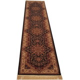 Antiderrap+  Passadeira Persa Alanya 2 Preto 2.5x0.8m Tabriz