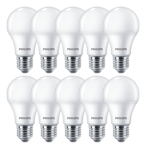 Lámpara Led Philips 9w = 65w Cálido / Frío - Pack X 10u