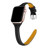 Pulseira Couro Slim Compatível Com Apple Watch 41mm 45mm