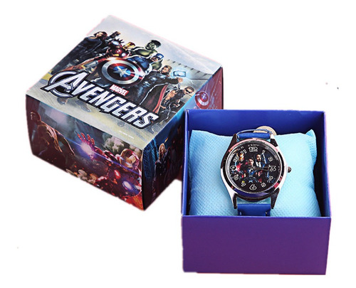 Reloj Pulsera Para Niños Los Vengadores Avengers Con Cajita 