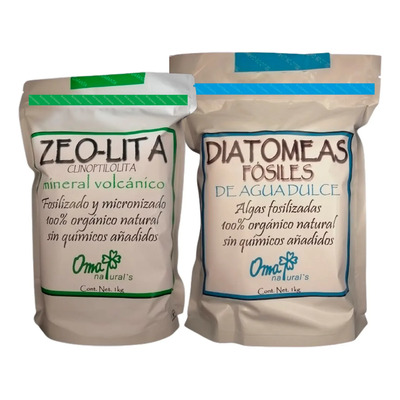 Detox Pack 1kg Zeolita Clinoptilolita + 1kg Diatomeas = 2kgs | Meses sin interés