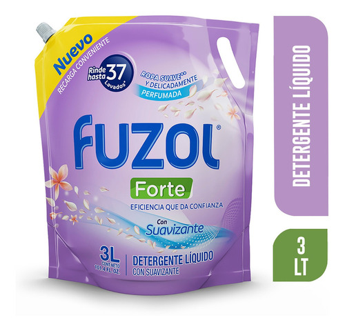 Fuzol Detergente Líquido Con Suavizante Dp 3000 Ml