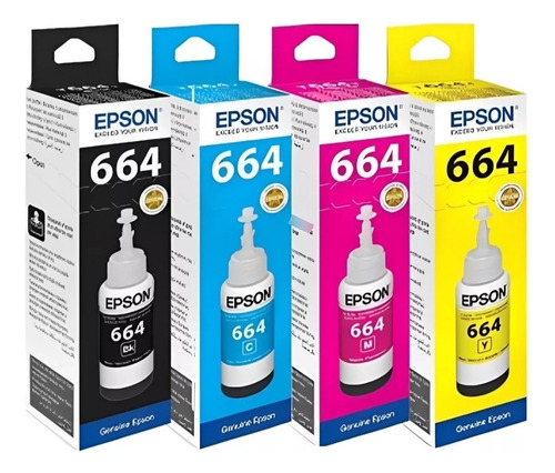 Kit De 4 Tintas Epson T664 (no Facturo)