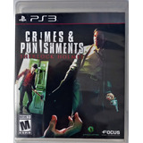 Jogo Crimes & Punishments Sherlock Holmes Original Ps3 Cd.