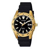 Citizen Quartz Watch Black Gold Bi1043-01e