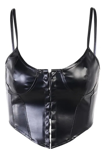 Ny Bustier Corset Bralette Cuero Push Up Sujetador Crop Top | Meses sin interés