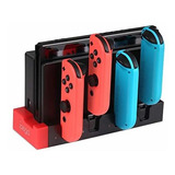 Kingtop Charger Para Nintendo Switch Joy-con, Base De Estaci