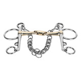 Accesorio Pelham Bit Horse De Acero Inoxidable Con Juntas De