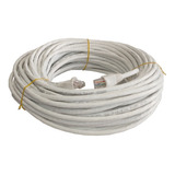 Cable Ethernet Cat 6 Blanco De 20 Metros 100% Cobre