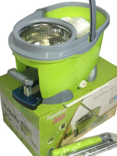 Trapeador C/escurridor De Piso Mopa Lampazo Balde Centrifugo