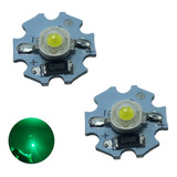 Led 1w Usb 5v Com Dissipador Diy Luminária Verde