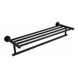 Xvl Organizador De Toallas De Baño Estante De Baño Negro Mat