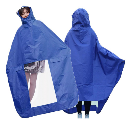 2u Poncho Capa Impermeable Capucha Lluvia Apto Moto 