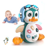 Juguete Bebé Pingüino Para Gatear Con Música Y Luces