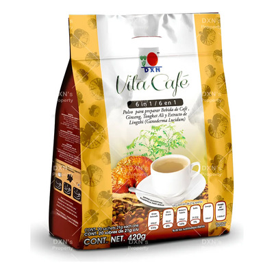 Dxn Vita Café - Café Con Reishi Y Ginseng - 20 Und. | Envío gratis