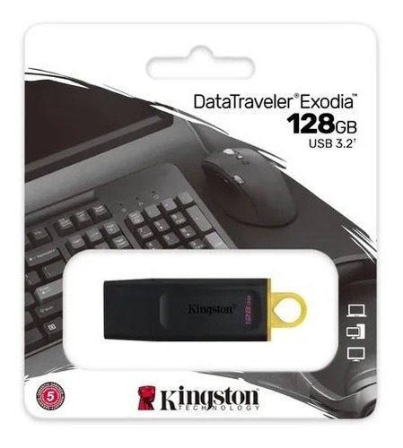 Memoria Usb 128 Gb 3.2 Kingston Exodia 3.0 3.1 3.2